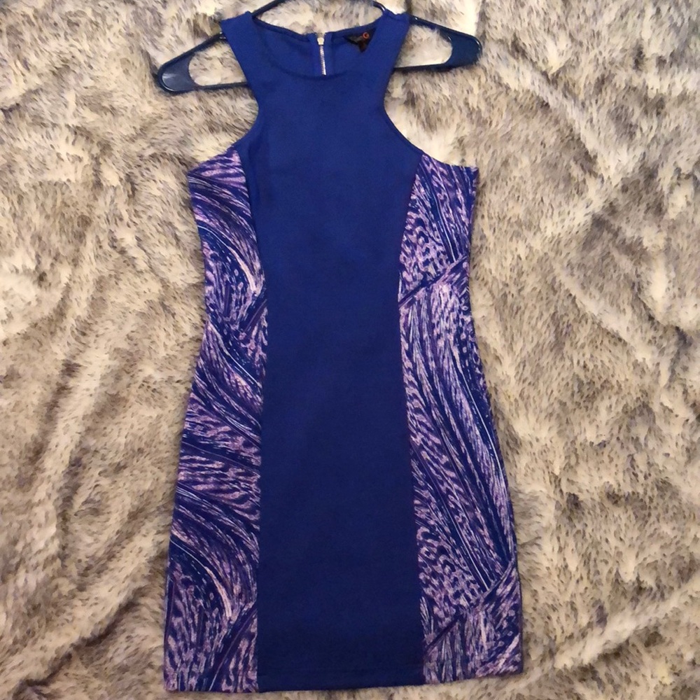 G by Guess 💙 Blue and Purple Bodycon Dress